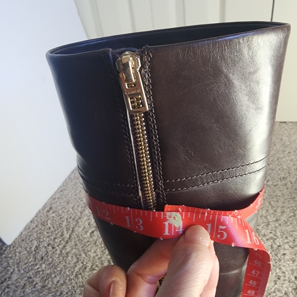 Coach Knee High Brown Leather Boots 7.5B - Picture 13 of 16